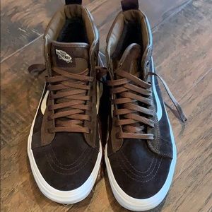 Vans hi tops, brown. Men’s size 10